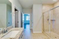 Double vanity in the owner's suite bathroom!