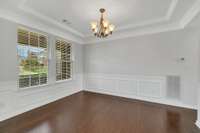 Formal Dining Room with Wainscoting