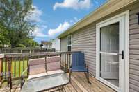 A storm door leads to your back deck- the perfect spot for relaxing in the fresh air! 3114 Penny Ln Murfreesboro, TN 37130