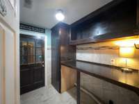 Another angle of your Utility room which highlights your exterior Murphy door that allows you to Open the top half but leave the bottom half closed.