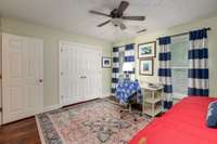 Double door closet with lots of space!