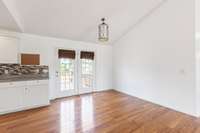 Spacious Dining Space opens to the large back deck.