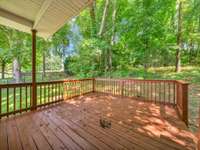 Covered back deck