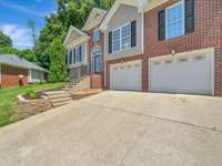 Driveway with 2 car garage