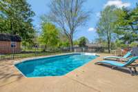 This beautiful pool is only steps away from the house and has a pool liner that was replaced in 2019.