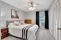 Second bedroom with plenty of closet space