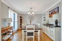 Dining room with plenty of room for hosting friends and family