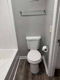 The toilet is new too!