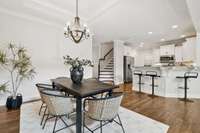 Open formal dining makes it a breeze for entertaining