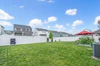 Private vinyl fence