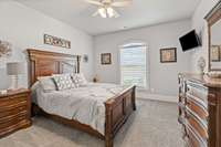 Two bedrooms on the main floor - and on separate sides of the house.