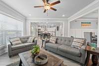 The open floor plan ensures that you are never too far from the action.