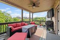 Relax and take in the sights on your covered deck off of the kitchen.