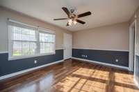 Spacious living room with plenty of natural light