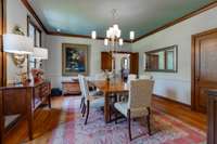 Elegant Formal Dining Room, so much natural light.