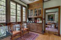 Another view of the Butlers Pantry.  Love all the windows.