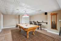 Game room with seating and closet storage!