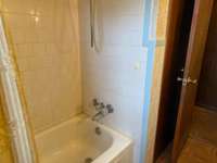 The main bathroom has a tub shower combo.
