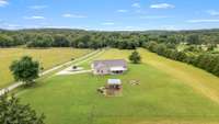 Aerial view of home.