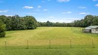 View of field nest to the barn.
