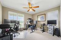 2nd Bedroom is being used as an office.