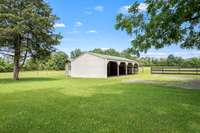4-stall pole barn.