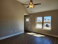 Another View of the Living Room and Prairie Style Windows.  Picture of Similar House.