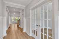 BEAUTIFUL FRENCH DOORS TO THE OFFICE
