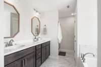 Oversized bath for the owner's suite