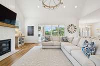 Hardwood floors, fireplace, and best view!