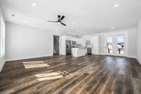 Walk through the front door into an open floor plan with so much natural light!