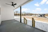 Covered back porch