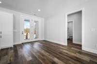 Dining area with access to back porch