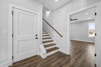 Stairs leading to bonus room
