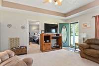 Split Floor plan with Master bedroom isolated to the right side of home