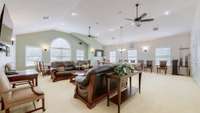 Inside the clubhouse