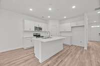 Kitchen is equipped with Quartz countertops