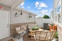 You will love this private patio area that this home offers.