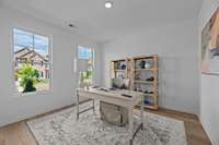 The two front windows are massive and let in a ton of natural light