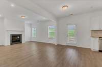 Nice size Living room with Fireplace