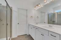 Nice primary bath with double sinks
