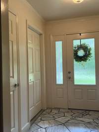 Formal entry with coat closet