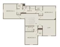 The 2nd floor includes 3 Bedrooms with walk-in closets and a Game Room! This space is perfect for a home theater/media space. Bedrooms 2 and 4 share a Jack and Jill Bathroom.