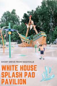 The White House Splash Pad is located next to the White House Rec Center.