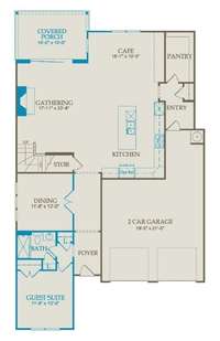 The 1st floor of the Valleybrook is designed with entertaining in mind! The open-concept layout is perfect for everyday living and entertaining! A guest Bedroom is included, ideal for out-of-town guest or for multi-generational living.