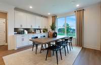 ***Picture Taken From Valleybrook Model Home In Millstone***  The Breakfast Nook can easily accommodate a 6-8 person table, allowing it to be used for everyday dining,