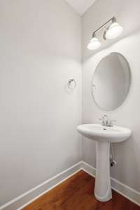 Half bath on main level
