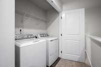 Yes, washer and dryer stay with the home!