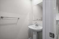 Powder room on first floor