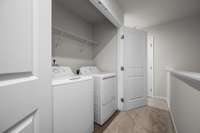 Yes, washer and dryer included